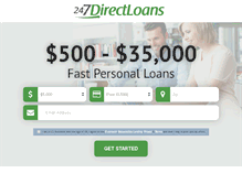 Tablet Screenshot of 247directloans.com